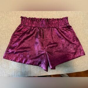 a new day Shimmering Magenta High Waist Shorts